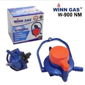 Regulator Winn Gas W900 W 900 Meter Dengan Pengunci Ganda Regulator + Pengaman Anti Bocor Double Lock