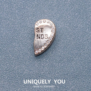 Metal jibbitz crocs charm crocs Shoe Buckle Shoe Accessories diy metal Love Friendship Fashion Decorative Buckle