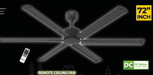FANDASY 72" DC CEILING FAN 6 BLADES REMOTE CONTROL (TITAN SERIES) KIPAS SILING 72INCI BESAR - BIG CEILING FAN