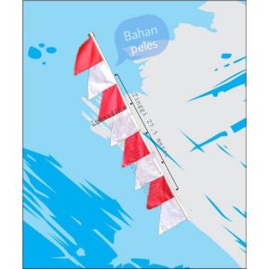 Bendera Umbul Umbul Memperingati Kemerdekaan Indonesia Bahan Peles Anti Air 8 Gerigi