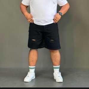 Celana Jeans Sobek pendek no street 28-46