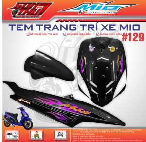 TEM XE YAMAHA MIO SPORT #127 (CHẤT LIỆU CAO CẤP - SẮC NÉT - KHÔNG PHAI MÀU)