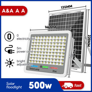 Solar Lights Buy 1 Take 1 3000W Outdoor Lighting Solar Dusk to Dawn Light with Remote Control IP66 Waterproof Outdoor Solar Powered Security Flood Light for Outside GarageYard Walkway Driveway Accent Uplighting for Flag Tree PlantStatue