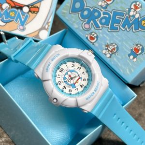 [N-Time]Shop นาฬิกาข้อมือเด็กผู้ชาย โดเรมอน หน้าปัดขนาด 40 มม. สายยาง พร้อมกล่องแถมฟรี