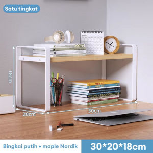 BMZAR Rak Desktop Storage Rak Serbaguna Desktop  Rak Buku Minimalis Rak Buku Desktop