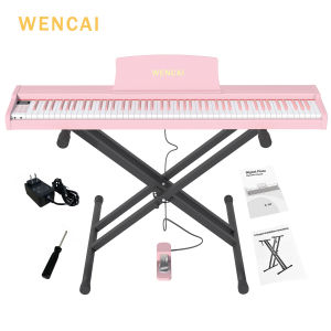 WENCAI Digital Piano With Stand 88 Keys Professional Wood Smart Portable Electric Piano Keyboard