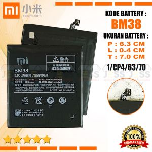 Baterai Xiaomi Mi 4S / Mi4S / 2015911 Battery Batre Original BM38 / BM-38