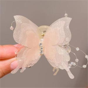 Jepitan Rambut Mini Model Kupu Kupu Mutiara Korean Style Aksesoris Klip Rambut Butterfly HS JPT05