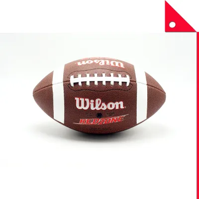 Wilson : WLSWTF1570ID* ลูกบอลกีฬาอเมริกันฟุตบอล NCAA Red Zone Series Composite Football - Official Size