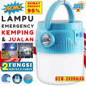 Lampu Surya Emergency Lampu Senter led Portable Tenaga Surya Hemat Energi 95% USB Rechargeable SUNPRO S-3330 65W - 3.600mAh Untuk Tenda / Camping / Pasar Malam / Lampu Jualan Malam / Lampu Nanjak / Alat Mendaki / Lampu Berkemah