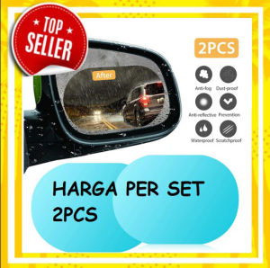 Anti Fog Kaca Film Besar Oval Anti Embun Hujan Pelindung Spion Mobil isi 2 pcs
