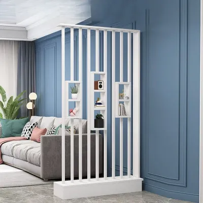 AceMall Simple and Modern Room Partition Divider 【Local Stock】Solid Wood Entrance Cabinet Storage Rack Screen Seperator for Living Room Office and Hotel.