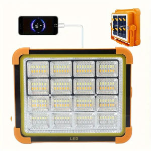 9000W 189/192/218LED Solar portable light charging floodlight Outdoor camping lights in the courtyard Emergency Light