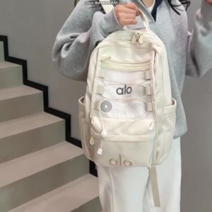 Elastic Drawstring Mesh Nylon Backpack Embossed Bottom Logo Six Soft Solid Tones Large Capacity School Travel Sports Daypack