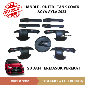 PAKET HANDLE OUTER TANK COVER HITAM MOBIL NEW AGYA AYLA 2023
