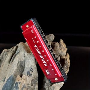 xpkQ Harmonica suitable for beginners with C10 hole color harmonica and C harmonica key as a gift X2Z8B