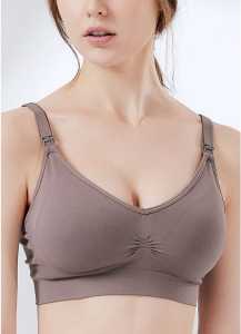 Mamaway Ultra Breezy / Antibacterial Seamless Maternity & Nursing Bra (Meryl Skinlife) - Dusty Purple