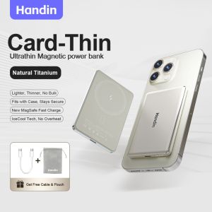 Handin 12000mAh Mini Ultrathin Magnetic Powerbank 22.5W Fast Charging Portable Wireless Typec For iP【Fast Shipping】