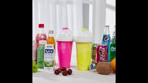 Slushy Cup Slushie CupsSlushie Machine Slushy Maker CupSlushie Cup Maker Squeeze Slushy MachinesFrozen Magic Slushy Cup 2 Pack Ice Cream Maker Cool Stuff for Juices and Drinks(Blue+Green)