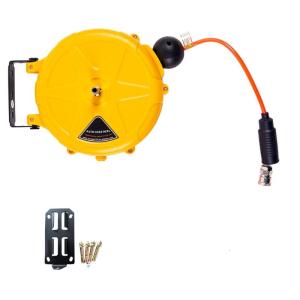 Automatic Retractable Hose Reel Car Wash Tool Garden Irrigation Water Tube Rack Water Pipe Roller Locking Water Drum