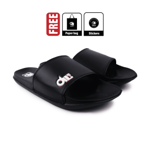 Dilset - Dset 1 Black | Sandal Slop | Sandal Slide | Sandal Slide Pria Wanita | Sandal Original