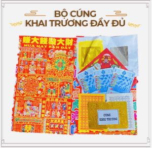 [HCM]Combo Cúng Khai Trương Nhà Cửa Đất Đai Xe Cộ - Nhang Đèn Thiên Lộc