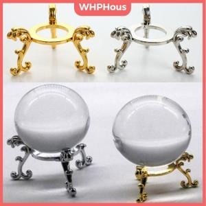 WHPHous 1PC Metal Resin Crystal Ball Base Globe Stone Holder Sphere Pedestal Display