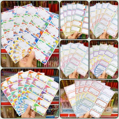 [MUA 2 GIẢM 5%]Xấp 50 Giấy Nhãn Trơn Nhãn Thú Dễ Thương - Nhãn Dán Tập Giá Rẻ