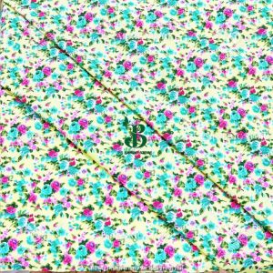 ผ้าหลา ผ้าเมตร ลายดอกไม้ COTTON TC ผ้าคอตตอนผสม ตัดยาวต่อเนื่อง