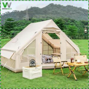 6.3 Square Meters Automatic Inflatable Tent W/Hand Pump Portable 4 Season Air Tent Oxford Cloth Camping Tent for Family Outdoor Travel