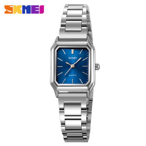 Jam Tangan Wanita Fashion Formal SKMEI 2237 Rantai Stainless Analog Dial Kotak Anti Air