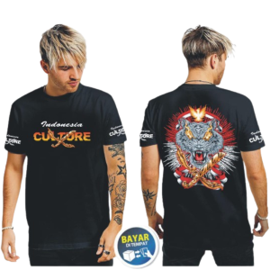 Baju kaos distro keren pria dewasa lengan pendek - MOTIF MACAN SAMPURASUN - By. Visell Collection389