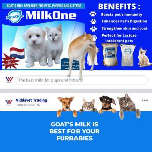 (BUY 1 TAKE 1 PROMO) 1 kg + 1 kg Milk One Goats Milk for pets dogs cat puppies kitten milk dog milk[Fast Shipping]