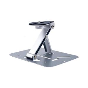 Rotating Metal Projector Holder Stand 10KG Load Foldable Height Adjustable Base Secure Stability Home Theater Office