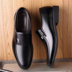 Korean Mens Leather Shoes Business Formal Shoes Versatile School Shoes for men