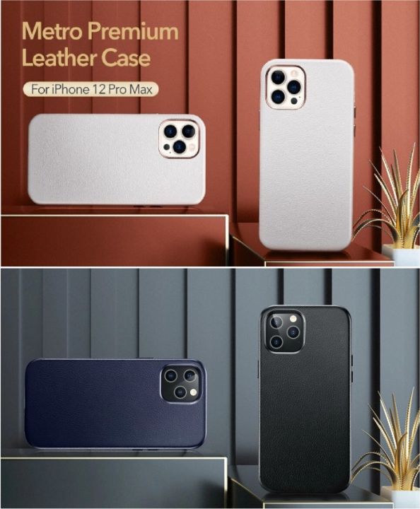 ESR Metro Real Leather Case for iPhone 12 Mini 12 12 Pro 12 Pro