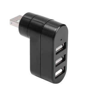 Universal Mini Rotatable 3 Port USB 2.0 Hub Data Transfer Splitter Adapter USB Expander for PC Laptop MacBook Pro USB Hubs