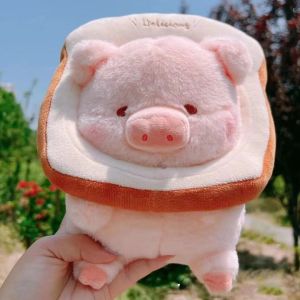 JOJO CASTLE Hot 2 Styles Cute Lulu Pig Bread Plush Doll Kawaii Anime Piggy Stuffed Toys Peluche Animal Baby Appease Plushie Pillow Birthday Gift 猪玩偶