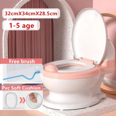 Ready Stock Real Potty Training Simulation Auto Bear Toilet Baby Kids Travel Toilet Squatty Potty Baby tandas budak