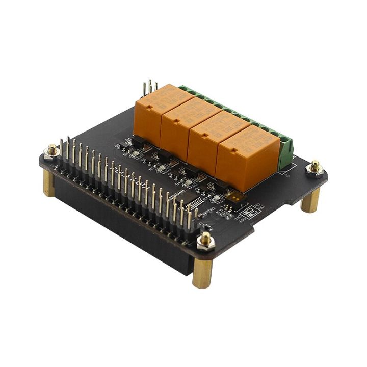 4 Channel Relay HAT Board for Raspberry Pi 4B / 3B+ / 3B Expansion ...