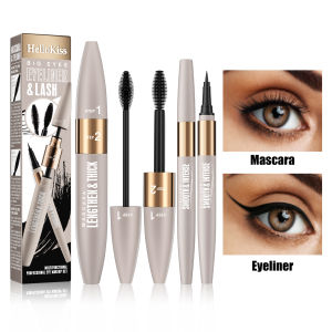 Waterproof & Sweat-Resistant Smudge-Proof Eyeliner Lengthening & Thickening Mascara Mascara & Eyeliner Combo Set