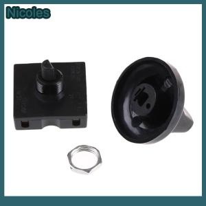 [Nicoles] 4-Position 3-Speed Fan SELECTOR ROTARY SWITCH Governor with KNOB 13AMP 120V-250V