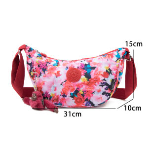 TAS WANITA LUNA / TAS SELEMPANG MOTIF WANITA /TAS BAHU NYLON WANITA 2026 MOTIF