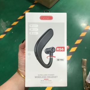 KDLCBB 2025NJJK แวนเนอร์ R56 หูฟังบลูทูธสแตนด์บายนานพิเศษ 4.2 แบบแขวนหู บลูทูธไร้สายสำหรับธุรกิจและกีฬาแบบหูเดียว