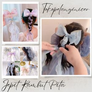 Jepit Rambut Pita - Kep Rambut Anak Pita Jalin Pita Kepang-Jepitan Ikat Rambut Korea
