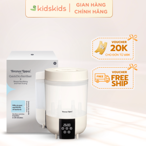 Máy Tiệt Trùng Hơi Nước & Sấy Khô Siêu Tốc Tommee Tippee – Sạch Sâu Khô Nhanh (Đi kèm 2 tấm màng lọc Hepa)