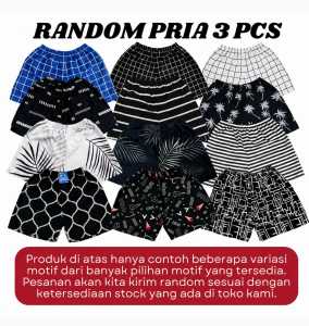 Paket Celana Pendek Kolor Kotak-Kotak Boxer Motif Pria Dan Wanita
