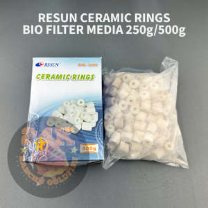 RESUN CERAMIC RINGS BIO FILTER MEDIA FOR SUMP TANK POND FISH TANK AND AQUARIUM DIY FILTER
