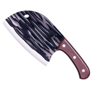 【Handmade Forged】Japanese Original Chefs Knife Stainless Steel Kitchen Knife Fish Head Shaped Chop Bone Knife Meat Cleaver Cooking Cutter Knife