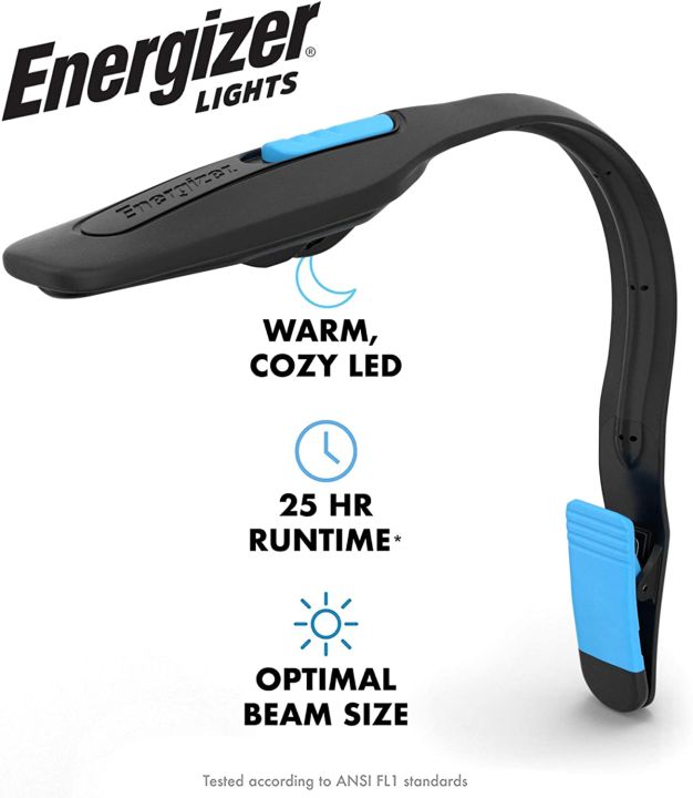 Energizer Clip on Book Light for Reading in Bed LED Reading Light